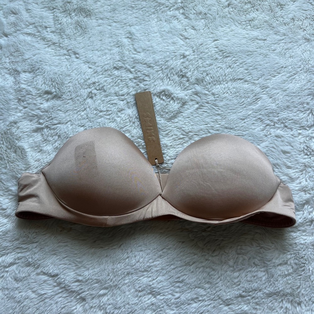 SKIMS Women's Ultimate Push-Up Strapless Bra Clay BA-BAN-9056 Size 34A NWT